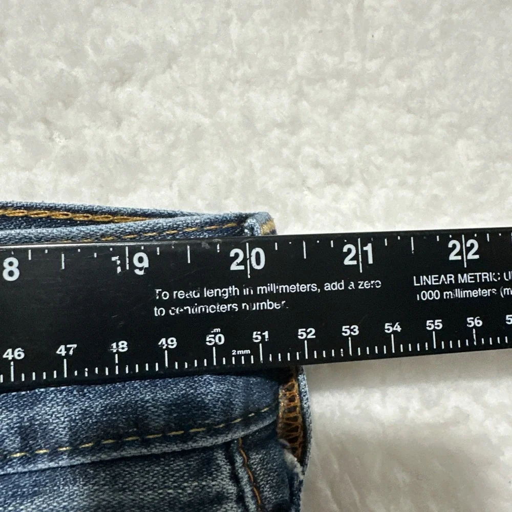 Vintage True Religion World Champ Blue Wash Straight Jeans Sz 36 Made In USA‎
